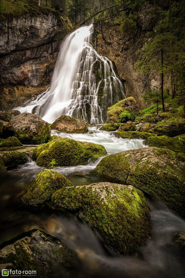 Gollinger Wasserfall mit viel Wasser